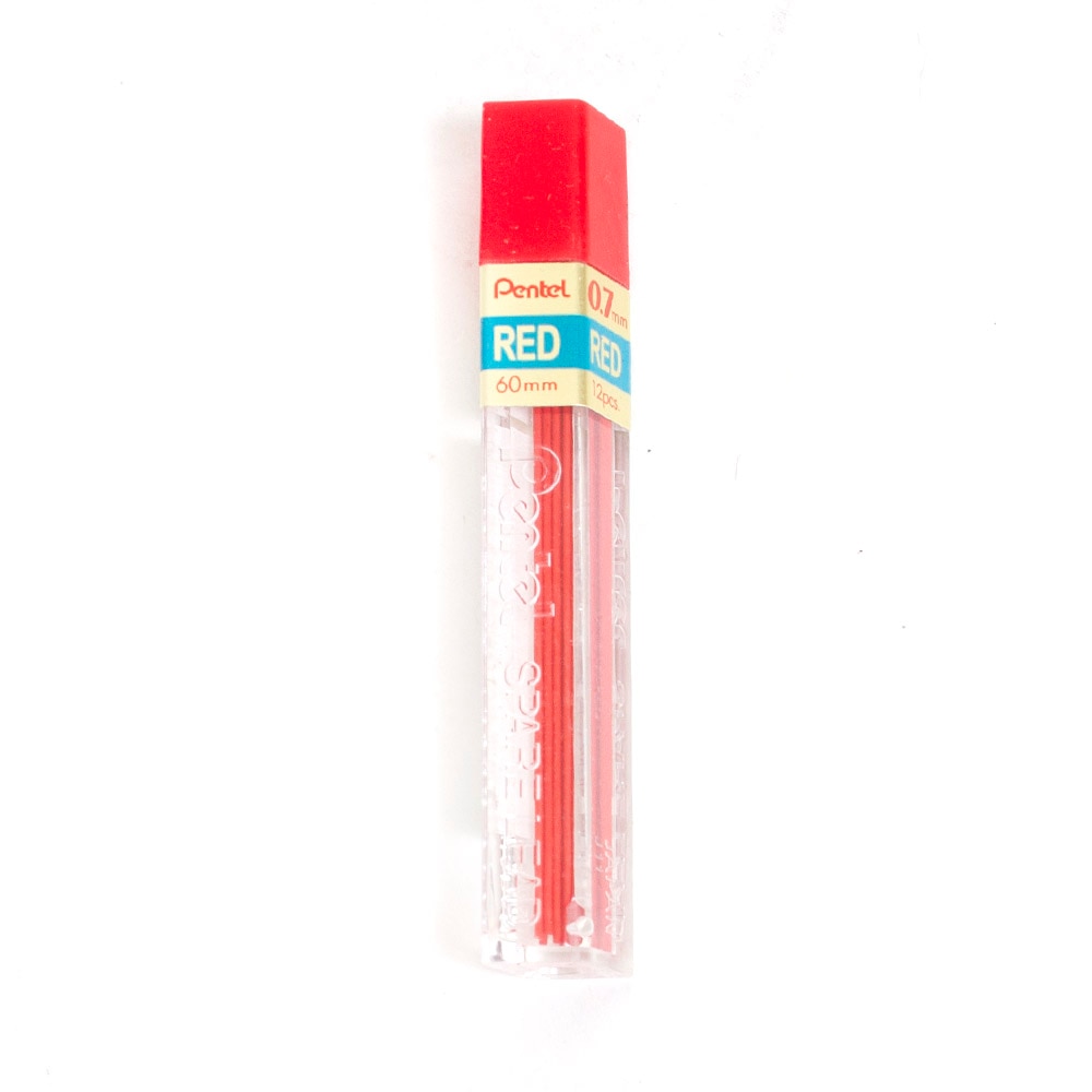 Red, Pentel, Lead Refill, 0.7mm